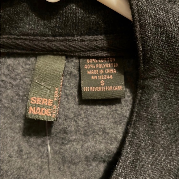 Sere Nade Jacket Blazer Cardigan peacoat size small, dark gray with ruffles - Picture 10 of 10